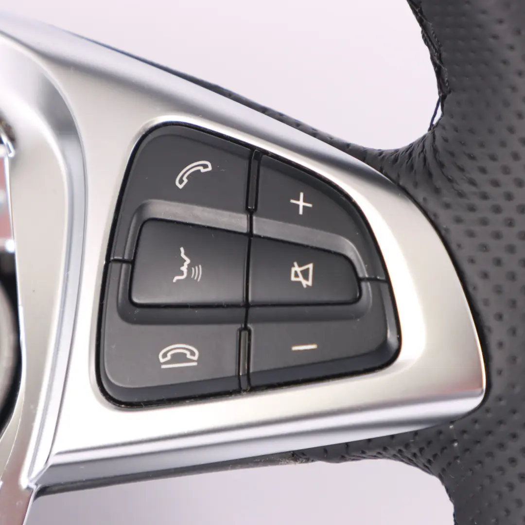 NUEVO Cuero Negro Multifunción para Volante Mercedes C117 W176 con número de pieza A0004603303 Volante Mercedes C117 W176 NUEVO Cuero Negro Multifunción - SKU A0004603303-2 - Número de pieza A0004603303