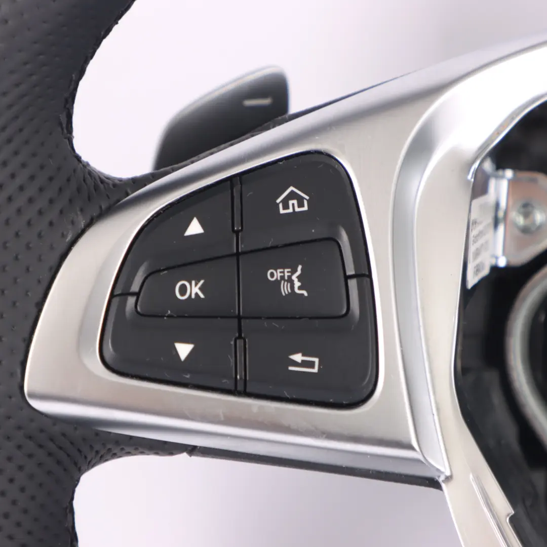 NUOVO In Pelle Nera Multifunzione Cambio Al Volante per Volante Mercedes W205 C253 con numero di parte A0004603803 Volante Mercedes W205 C253 NUOVO In Pelle Nera Multifunzione Cambio Al Volante - SKU A0004603803-1 - Numero di parte A0004603803