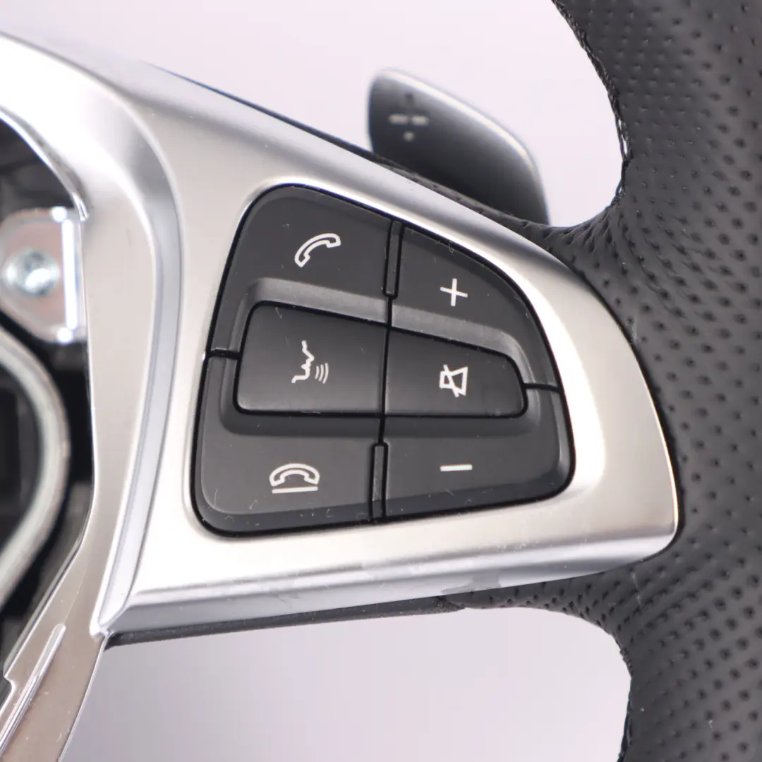  Steering Wheel Mercedes W205 C253 NEW Black Leather Multifunction Paddle Shift - SKU A0004603803-1 - Part number A0004603803