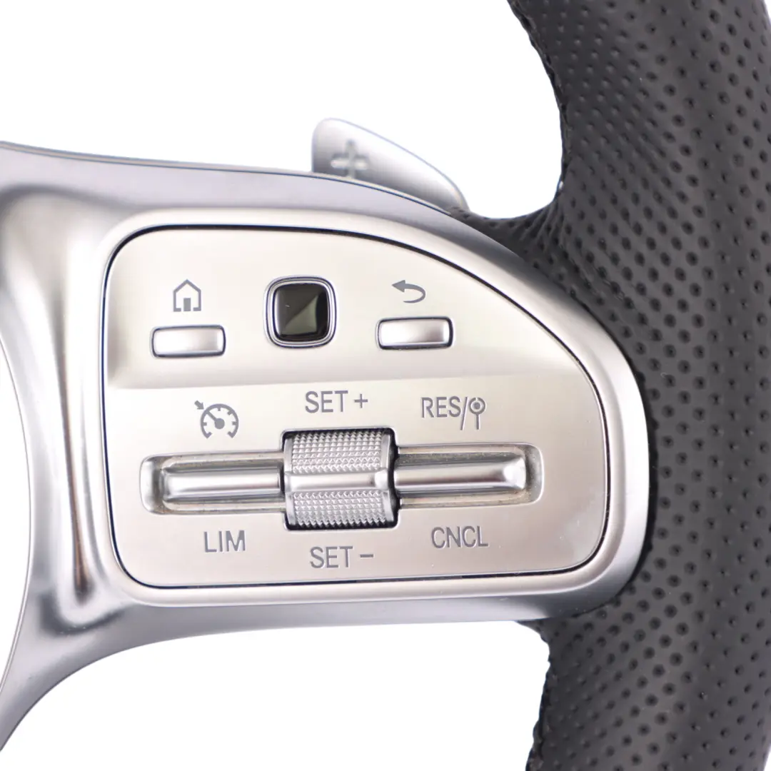 Kierownica NOWA Czarna Skóra Łopatki do Mercedes W213 C238 o numerze A0004604302 Mercedes W213 C238 Kierownica NOWA Czarna Skóra Łopatki - SKU A0004604302-1 - Numer Części A0004604302