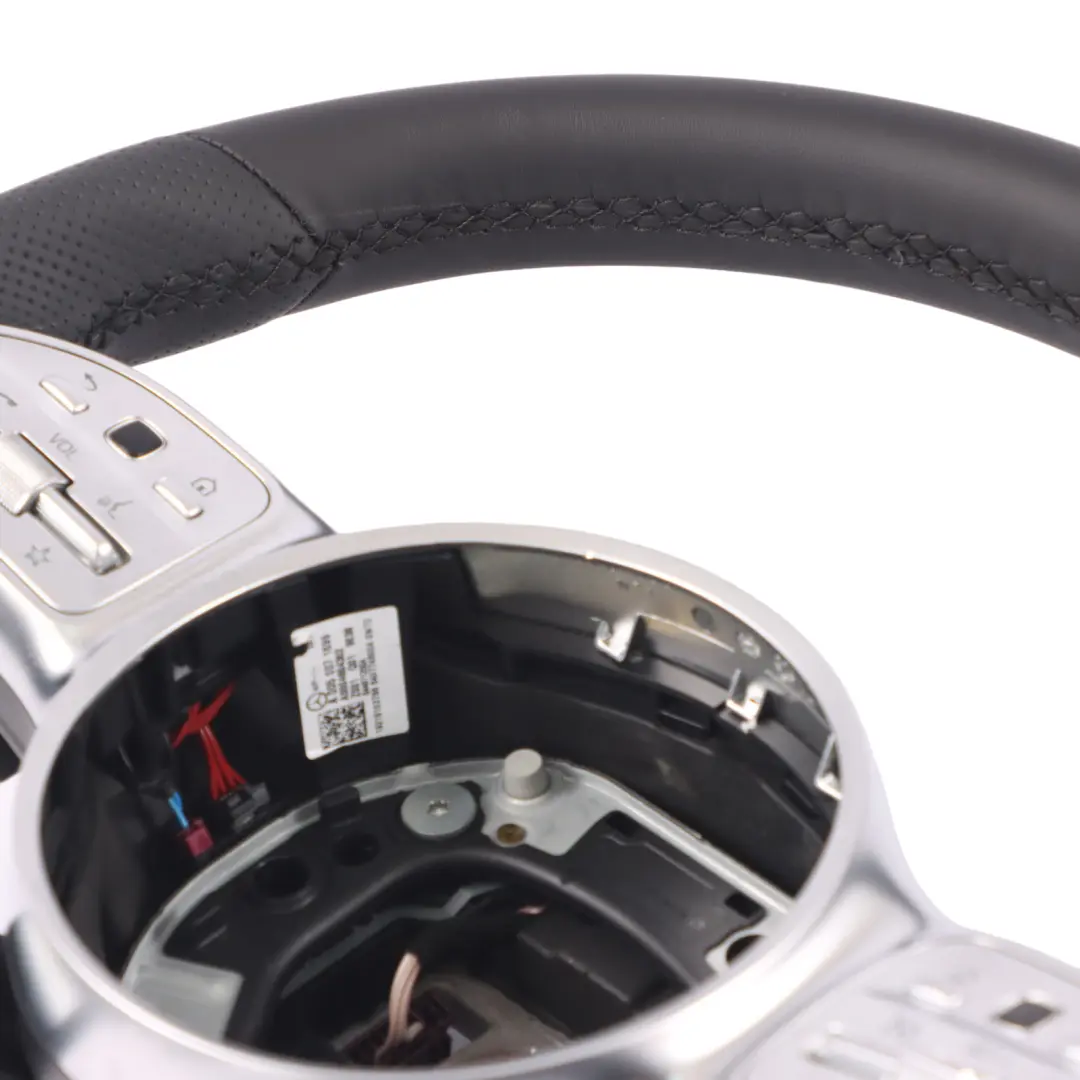 NUOVO in Pelle Nera Cambio al Volante per Volante Mercedes W213 C238 con numero di parte A0004604302 Volante Mercedes W213 C238 NUOVO in Pelle Nera Cambio al Volante - SKU A0004604302-1 - Numero di parte A0004604302