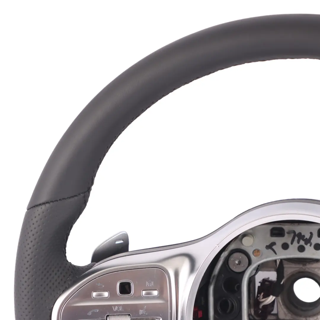 Steering Wheel Mercedes C118 W177 NEW Black Leather Paddle Shift Multifunction to with Part number A0004604602 Steering Wheel Mercedes C118 W177 NEW Black Leather Paddle Shift Multifunction - SKU A0004604602-2 - Part number A0004604602