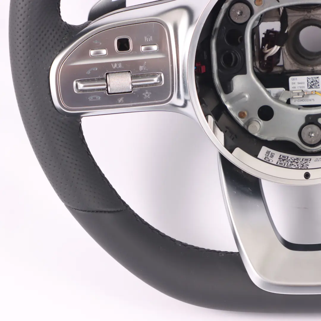  Steering Wheel Mercedes C118 W177 NEW Black Leather Paddle Shift Multifunction - SKU A0004604602-2 - Part number A0004604602