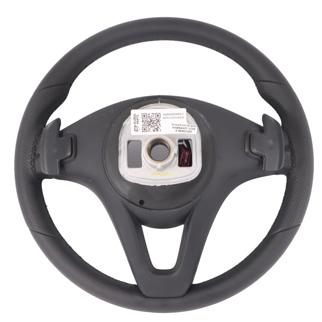 Mercedes W205 Lenkrad NEU Schwarzes Leder Multifunktions Schaltwippen - SKU A0004605003-1 - Teilenummer A0004605003