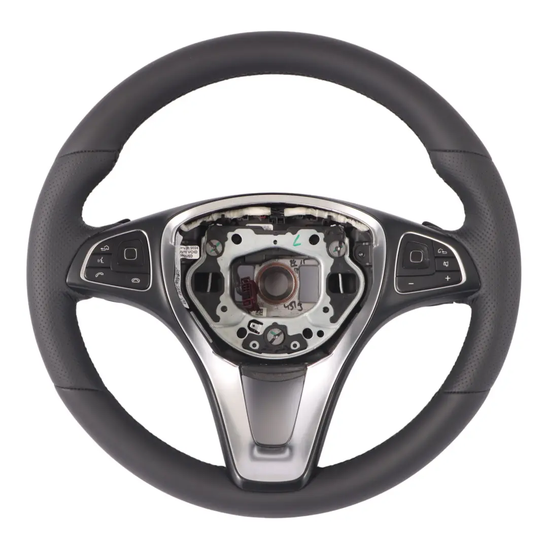 Mercedes W213 Kierownica NOWA Czarna Skóra Łopatki Multifunkcja - SKU A0004605600-2 - Numer Części A0004605600