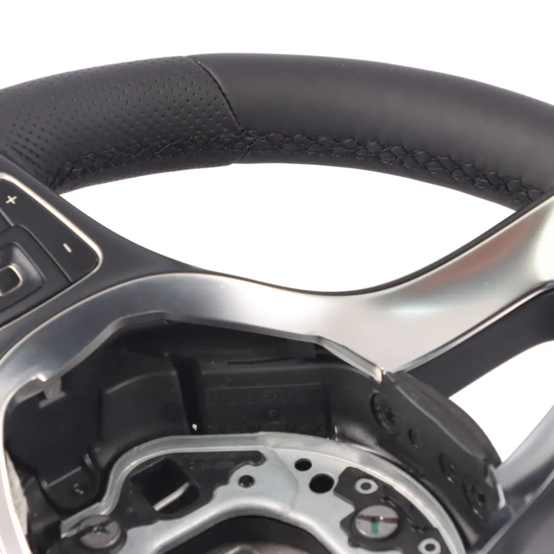 Mercedes W213 NOUVEAU Volant Sport Cuir Noir Avec Palettes Changement Vitesse - SKU A0004605600-2 - Numéro de pièce A0004605600
