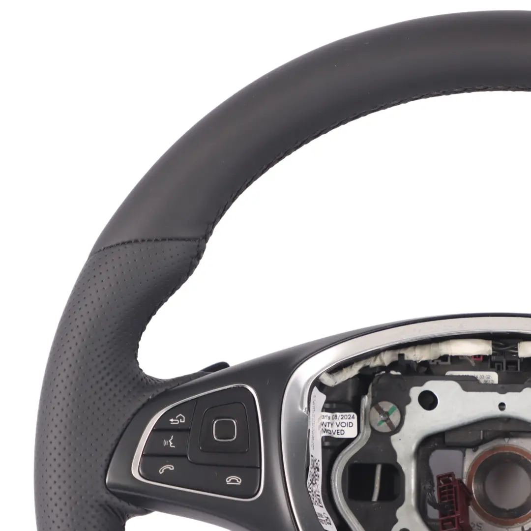 NEU Schwarzes Leder Sport Lenkrad Schaltwippen für Mercedes W213 mit Teilenummer A0004605600 Mercedes W213 NEU Schwarzes Leder Sport Lenkrad Schaltwippen - SKU A0004605600-2 - Teilenummer A0004605600