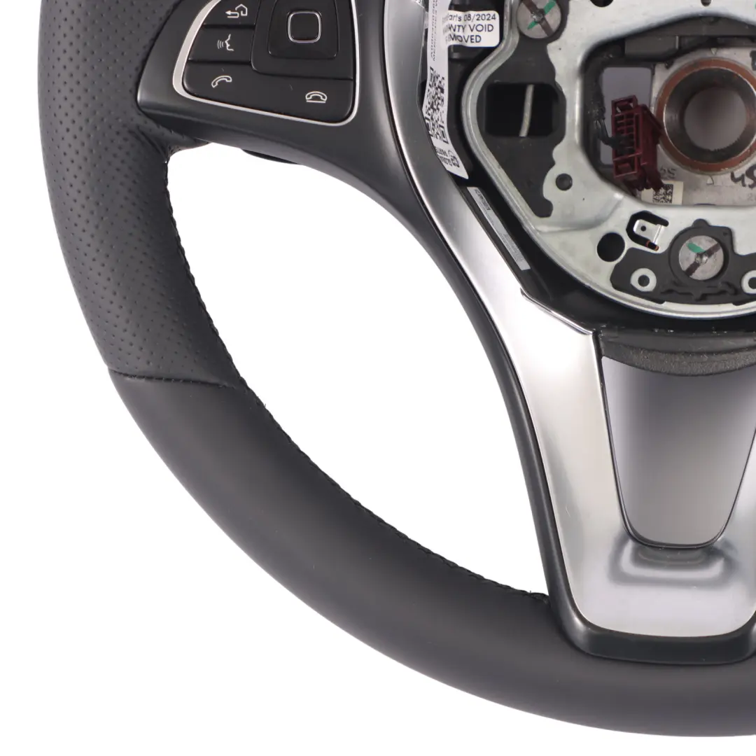 Mercedes W213 NOUVEAU Volant Sport Cuir Noir Avec Palettes Changement Vitesse - SKU A0004605600-2 - Numéro de pièce A0004605600