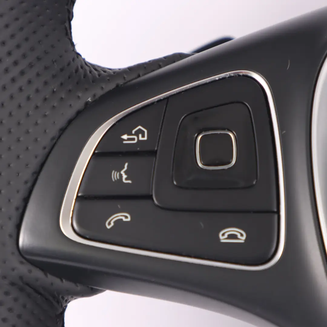 Mercedes W213 NEW Black Leather Sport Steering Wheel Paddle Shift - SKU A0004605600-2 - Part number A0004605600