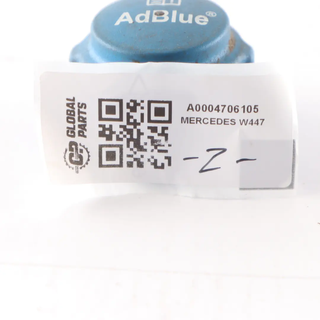AdBlue Cap Ad Blue Tank Filler Cover to Mercedes W447 with Part number A0004706105 Mercedes W447 AdBlue Cap Ad Blue Tank Filler Cover - SKU A0004706105 - Part number A0004706105