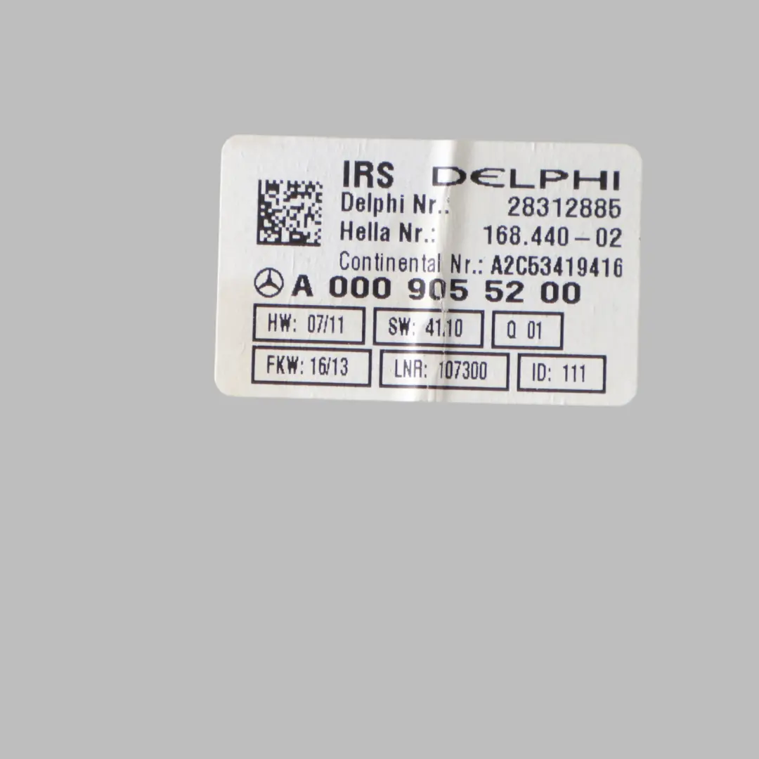 Mercedes W204 Module de contrôle de l'éclairage intérieur du toit - SKU A0009055200 - Numéro de pièce A0009055200
