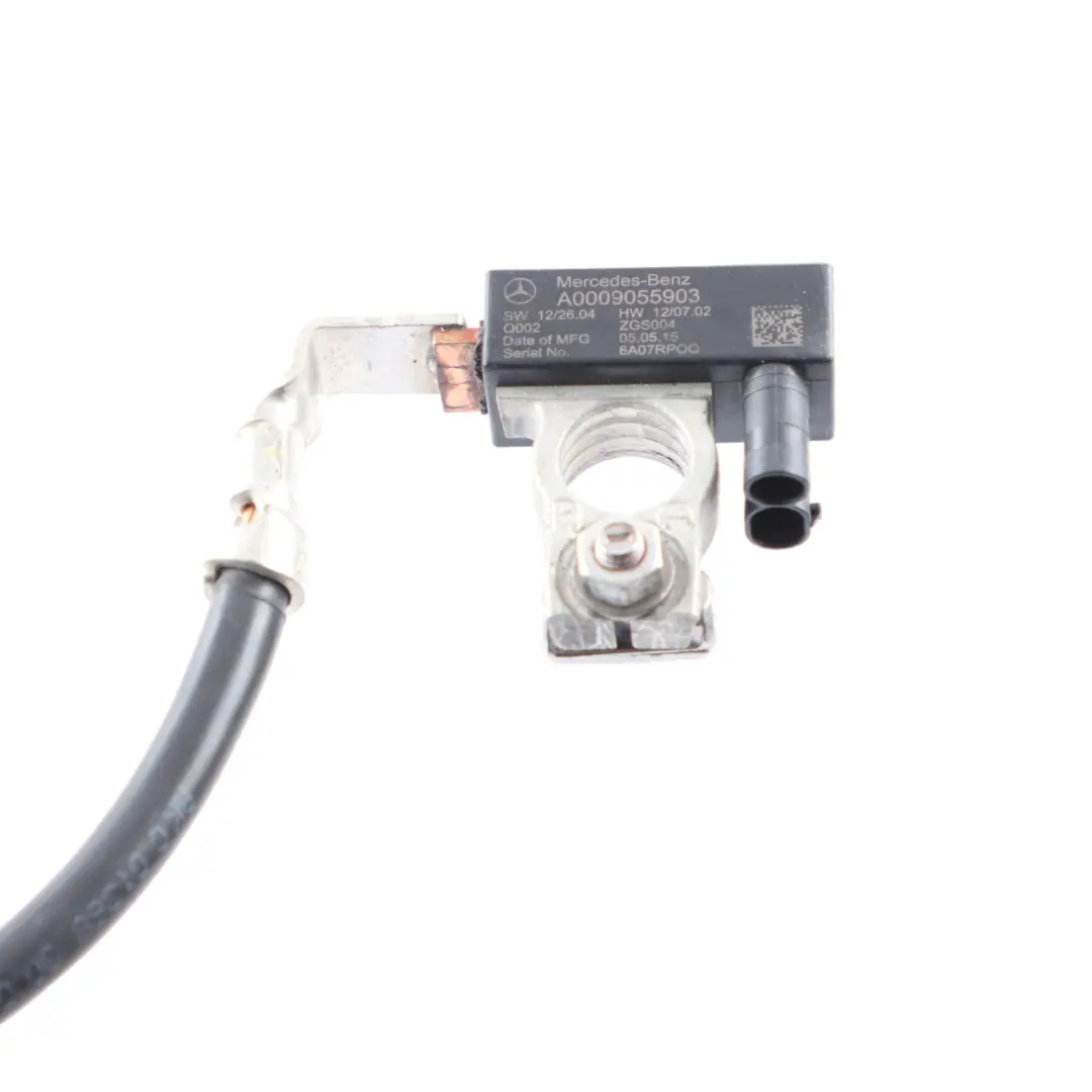 Negative Battery Wiring Harness Cable Sensor Clamp to Mercedes W205 with Part number A0009055903 Mercedes W205 Negative Battery Wiring Harness Cable Sensor Clamp - SKU A0009055903 - Part number A0009055903