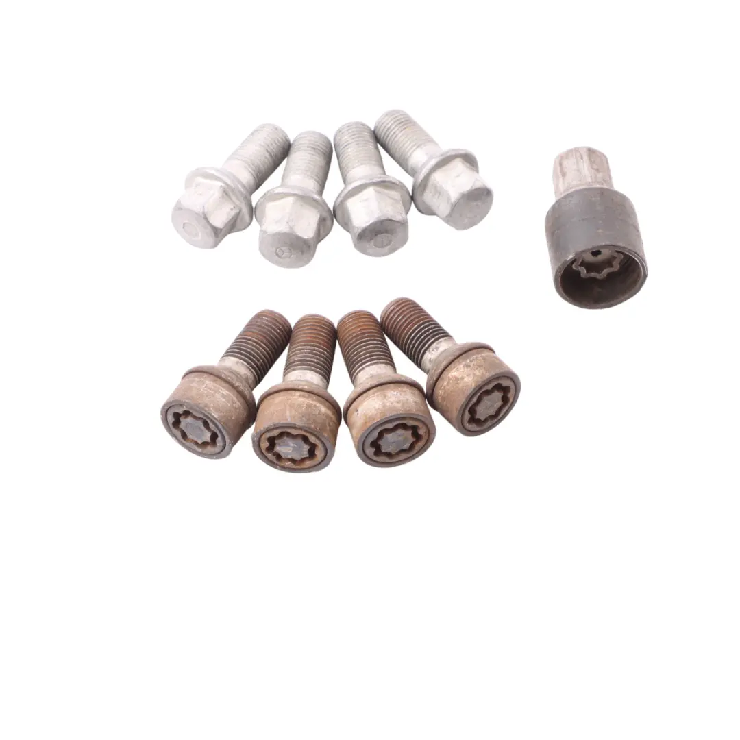 Pernos de rueda trasera delantera Caja Set B66470155 para Mercedes W169 W204 W211 con número de pieza A0009904907 Mercedes W169 W204 W211 Pernos de rueda trasera delantera Caja Set B66470155 - SKU A0009904907-5 - Número de pieza A0009904907