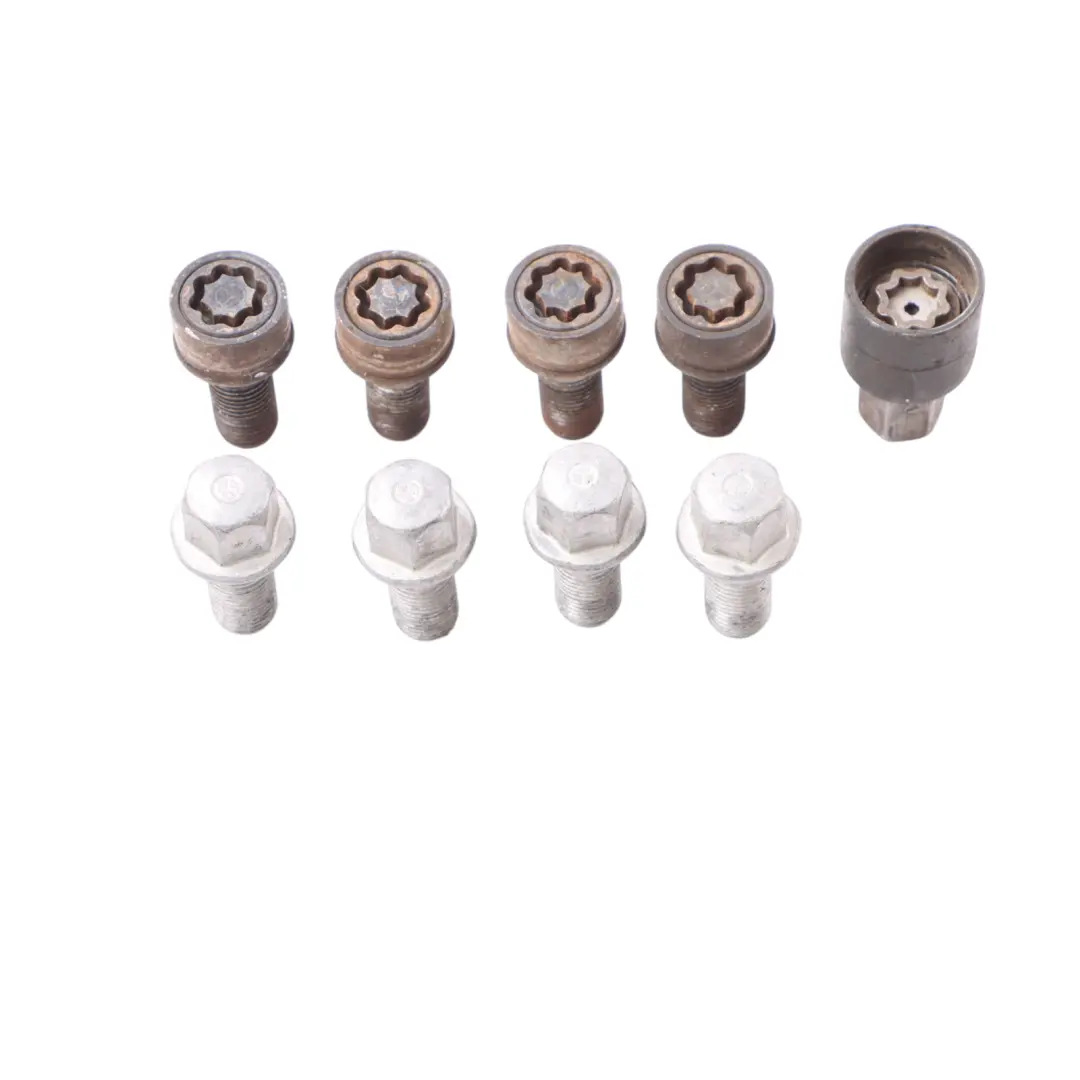 Mercedes W169 W204 W211 Wheel Bolts Rear Front Box Set B66470155 - SKU A0009904907-5 - Part number A0009904907