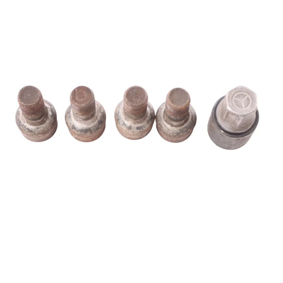 Mercedes W169 W204 W211 Pernos de rueda trasera delantera Caja Set B66470155 - SKU A0009904907-5 - Número de pieza A0009904907