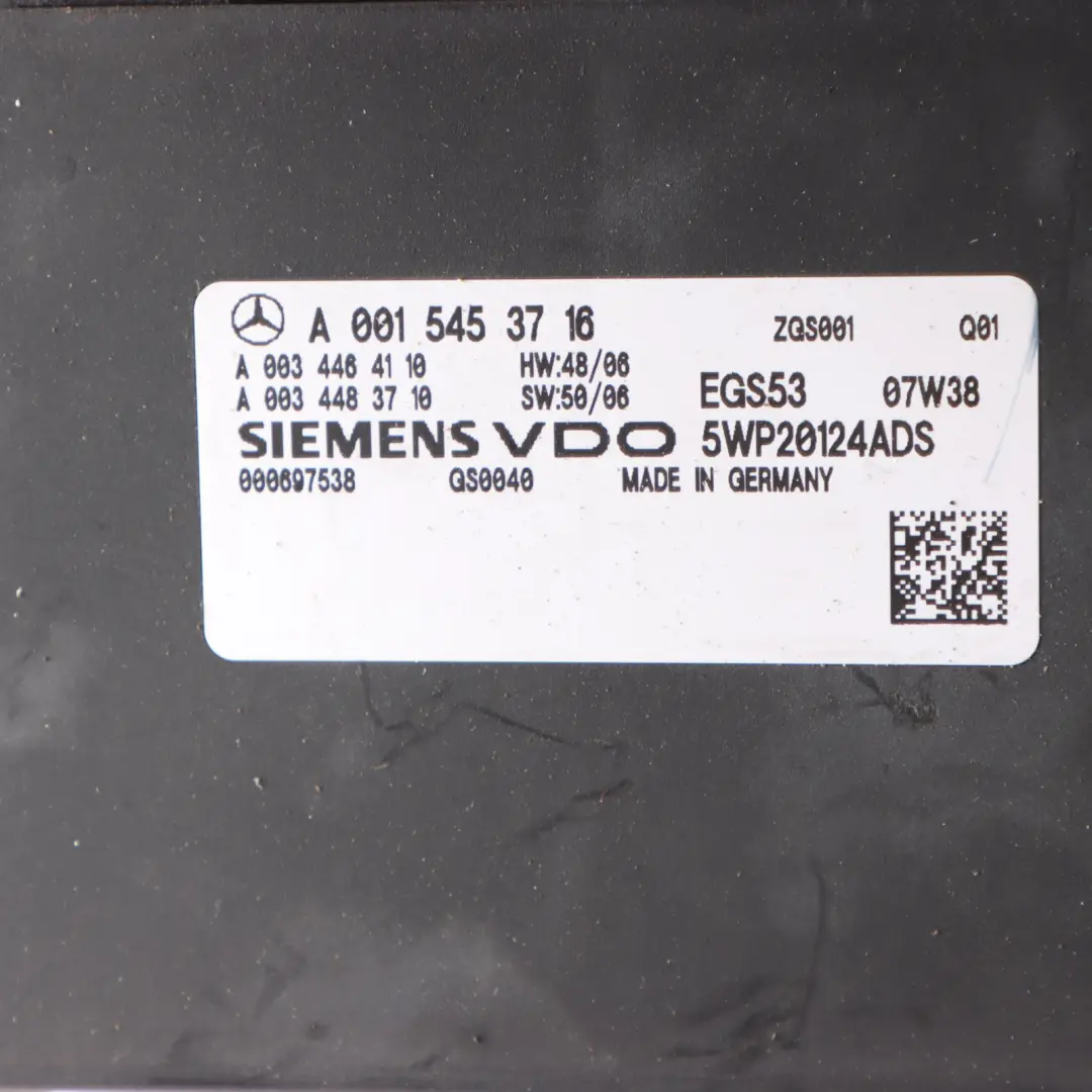 Mercedes C209 Motor Kompressor 5-Gang-Getriebe GSG Modul Steuerung - SKU A0015453716 - Teilenummer A0015453716