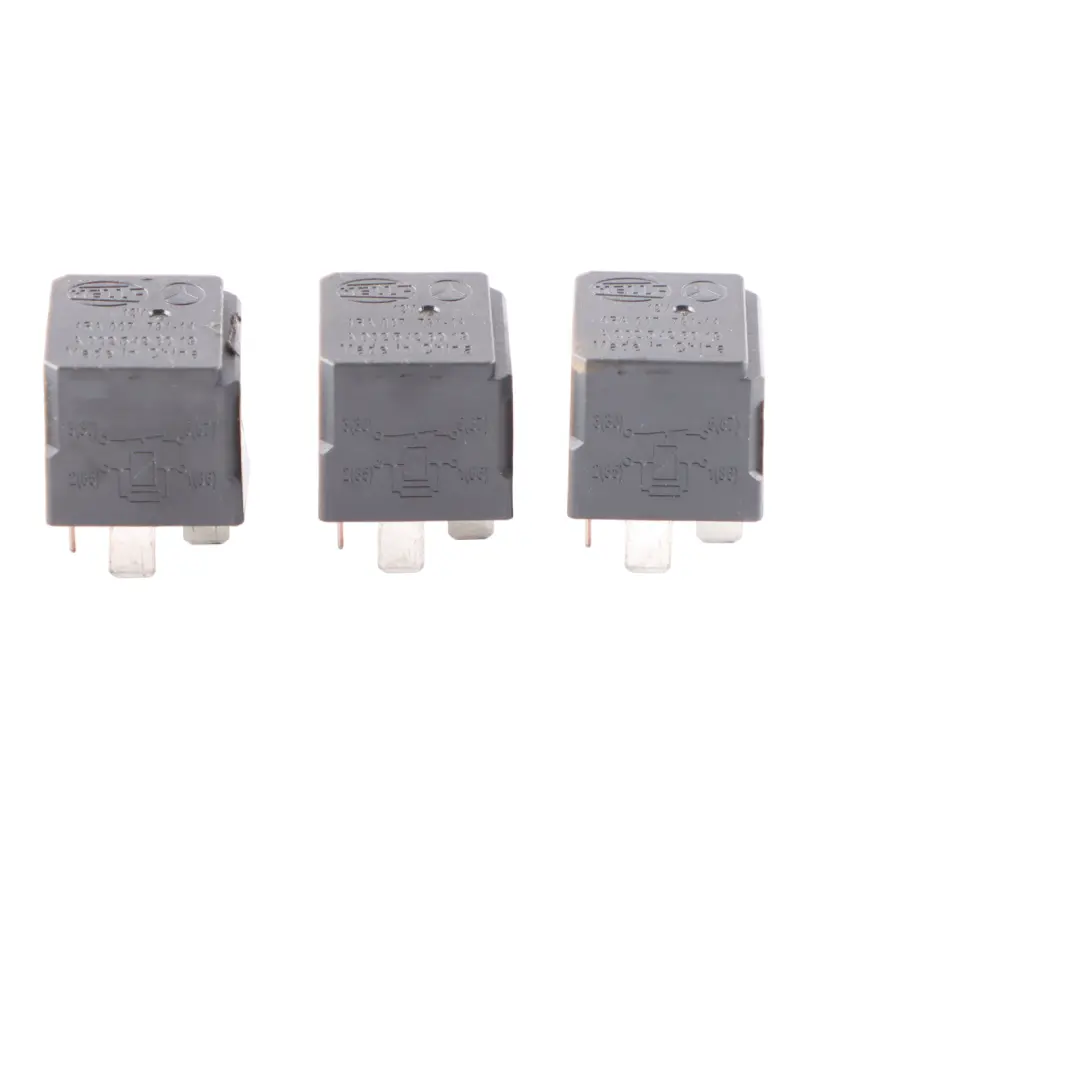 Relay Mercedes W176 W246 4-Pin Black Hella 12V Electrical Set x4 - SKU A0025428019-3 - Part number A0025428019