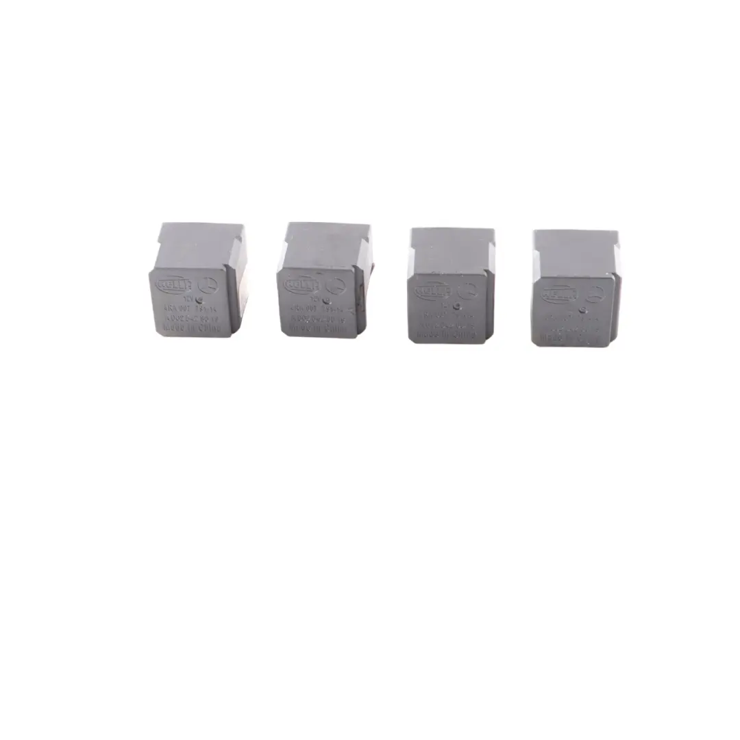 Relay Mercedes W176 W246 4-Pin Black Hella 12V Electrical Set x4 - SKU A0025428019-3 - Part number A0025428019