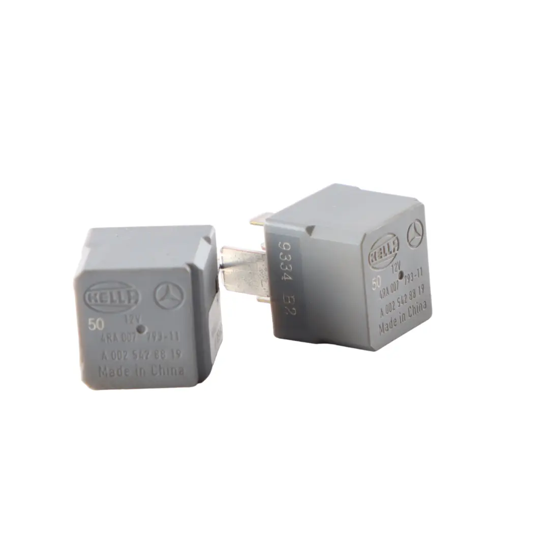 Mercedes W176 W246 Relay Current 4 Pin 12V Hella Set x2 - SKU A0025428819-1 - Part number A0025428819