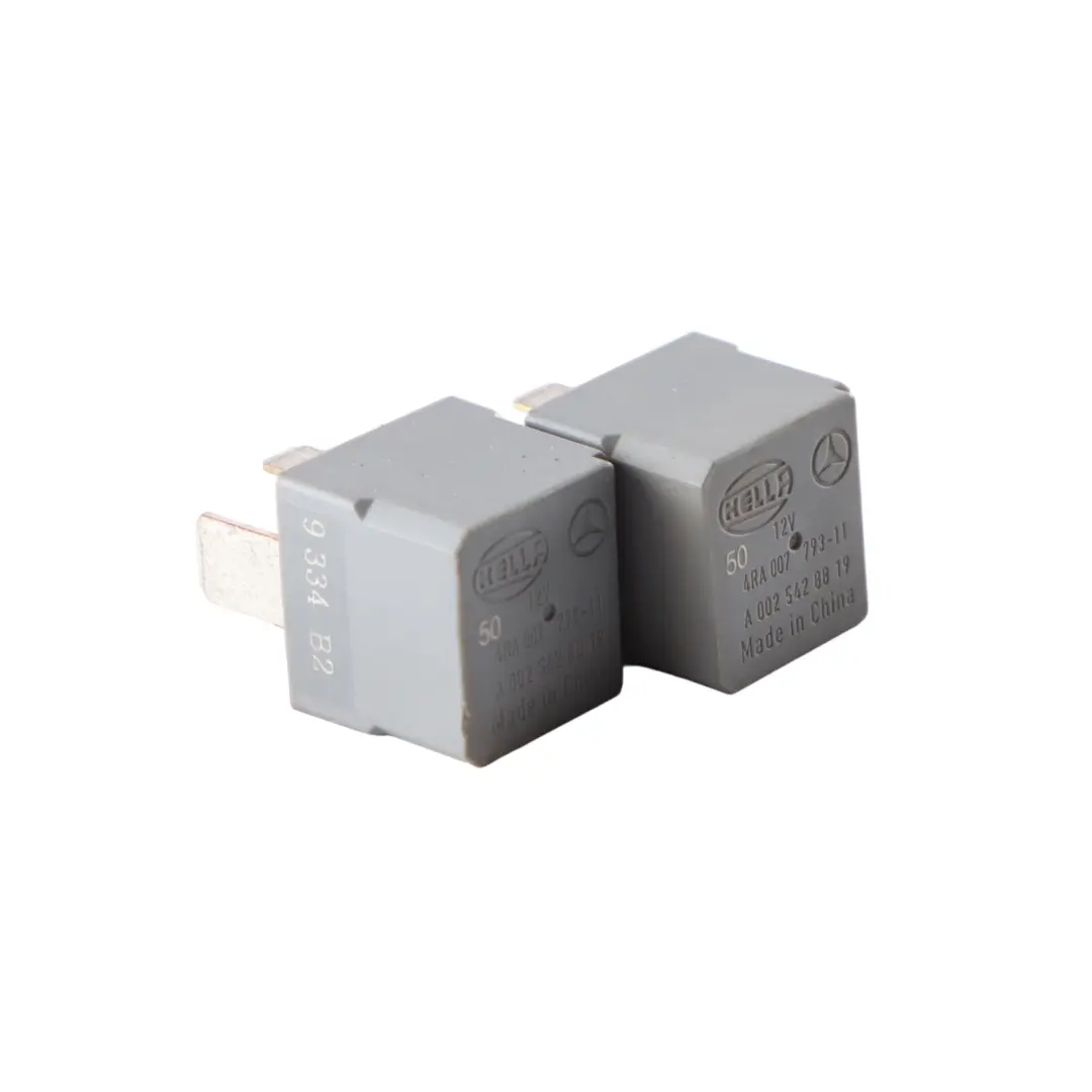 Mercedes W176 W246 Relay Current 4 Pin 12V Hella Set x2 - SKU A0025428819-1 - Part number A0025428819
