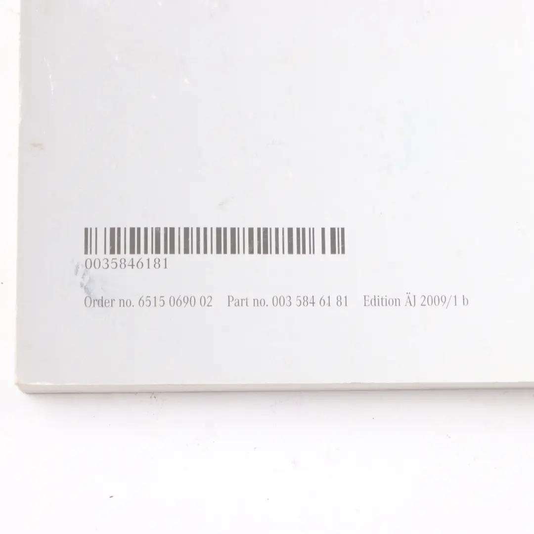 Mercedes CLC CL203 Owner's Handbook Booklet Slipcase Pouch Case Wallet Set - SKU A0035846181 - Part number A0035846181