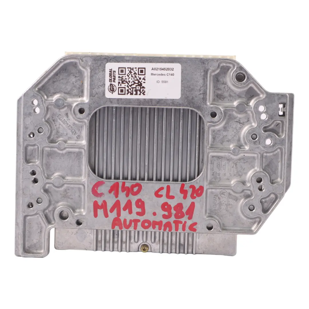 CL420 119.981 279HP Engine Unit ECU Automatic Gearbox to Mercedes C140 with Part number A0215452032 Mercedes C140 CL420 119.981 279HP Engine Unit ECU Automatic Gearbox - SKU A0215452032 - Part number A0215452032