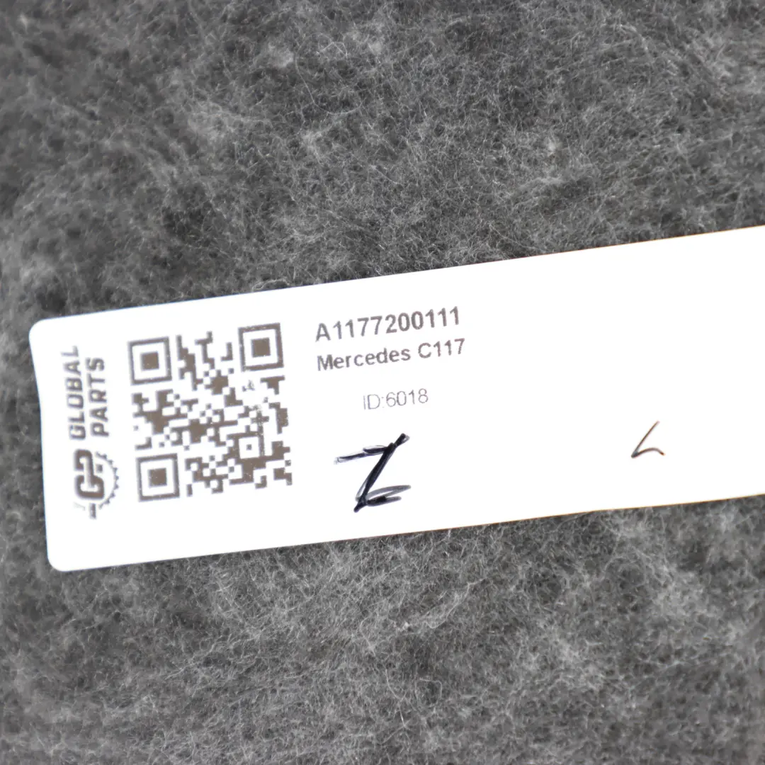 Mercedes C117 Door Card Front Left N/S Trim Panel Cover Lining Black - SKU RHD-A1177200501 - Part number A1177200501