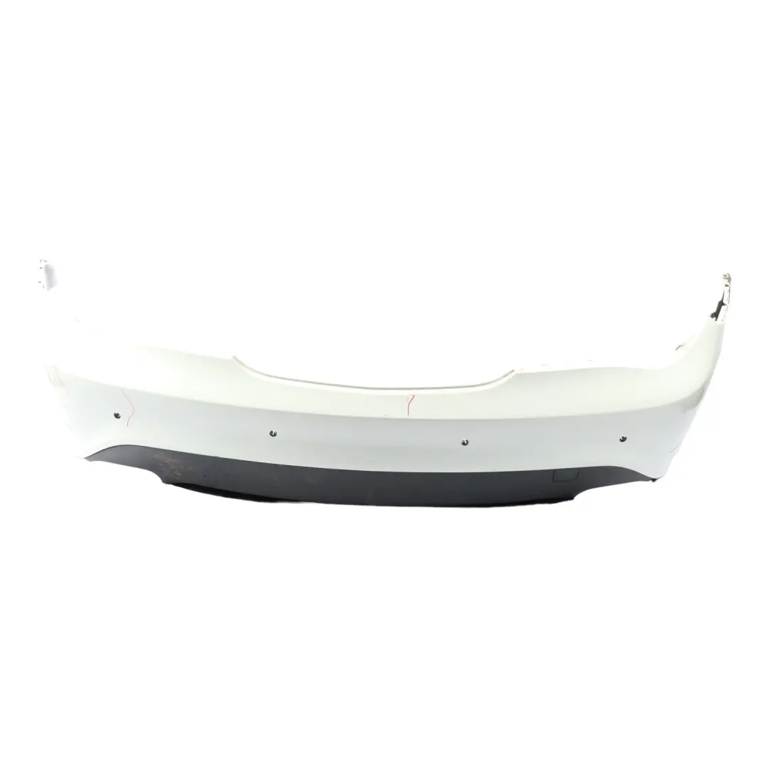 Bumper Trim Panel Covering Calcite White - 650 to Mercedes C117 Rear with Part number A1178800440 Mercedes C117 Rear Bumper Trim Panel Covering Calcite White - 650 - SKU A1178800440-CW1 - Part number A1178800440