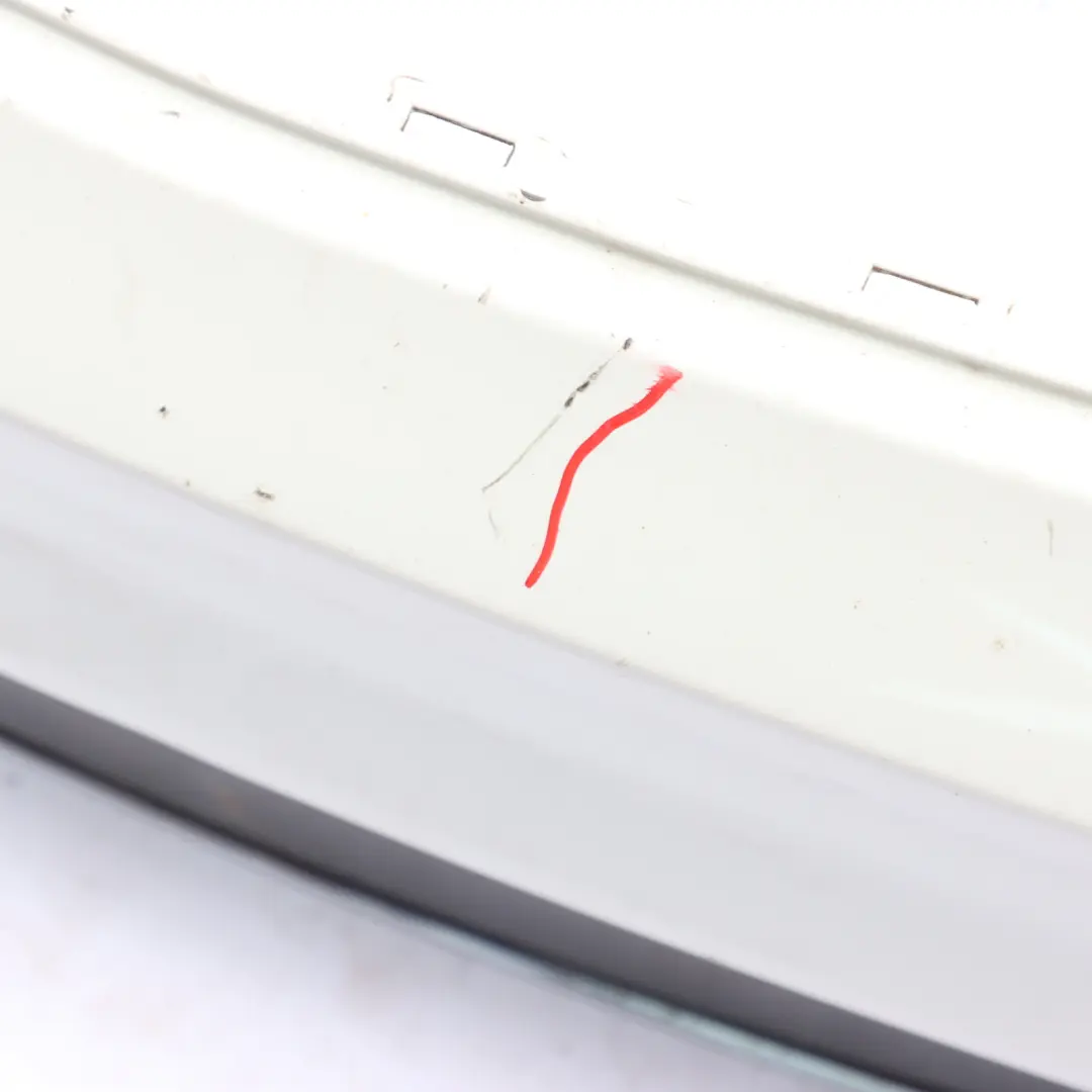 Bumper Trim Panel Covering Calcite White - 650 to Mercedes C117 Rear with Part number A1178800440 Mercedes C117 Rear Bumper Trim Panel Covering Calcite White - 650 - SKU A1178800440-CW1 - Part number A1178800440