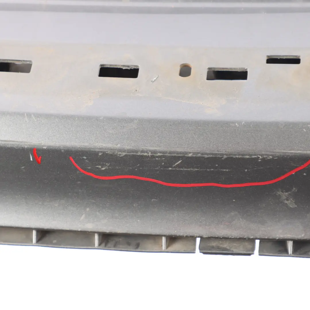 Bumper AMG Upper Trim Panel Mountain Grey Metallic - 787 to Mercedes X156 Rear with Part number A1568804340 Mercedes X156 Rear Bumper AMG Upper Trim Panel Mountain Grey Metallic - 787 - SKU A1568804340-MG - Part number A1568804340