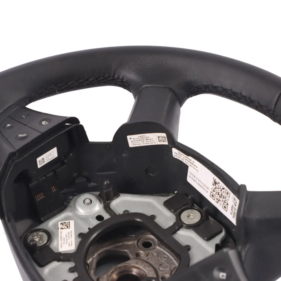  Mercedes-Benz Clase B W245 NUEVO volante De cuero negro con hilos negros - SKU A1644601403-2 - Número de pieza A1644601403