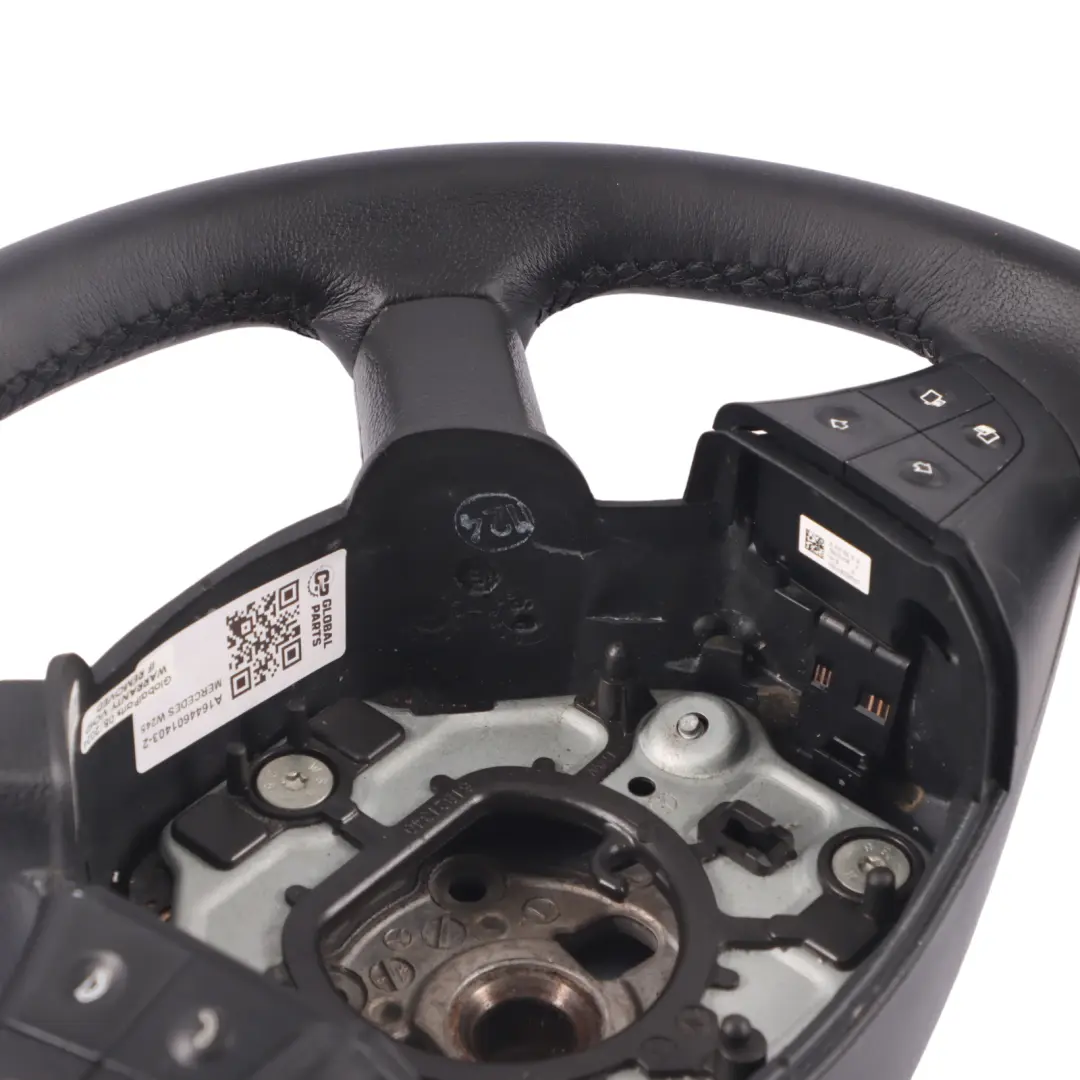  Mercedes-Benz Clase B W245 NUEVO volante De cuero negro con hilos negros - SKU A1644601403-2 - Número de pieza A1644601403