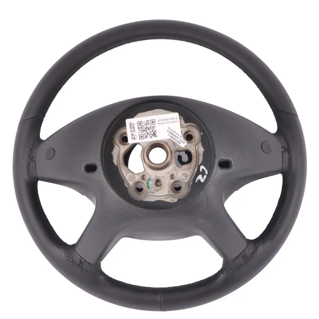  Mercedes-Benz Clase B W245 NUEVO volante De cuero negro con hilos negros - SKU A1644601403-2 - Número de pieza A1644601403