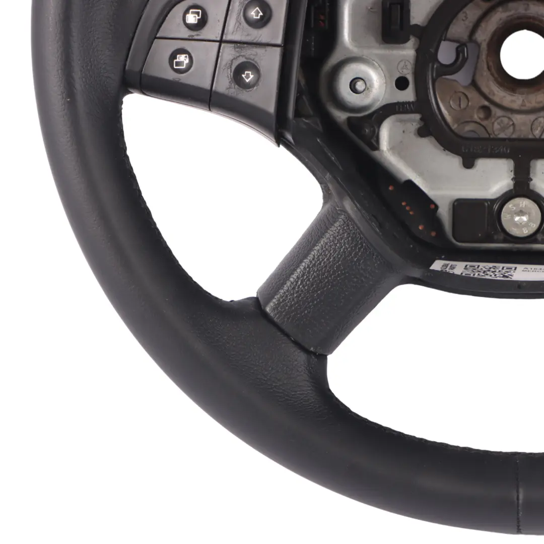 Mercedes W245 NEU Leder Schwarz Lenkrad Lederlenkrad mit Schwarz Fäden - SKU A1644601403-2 - Teilenummer A1644601403