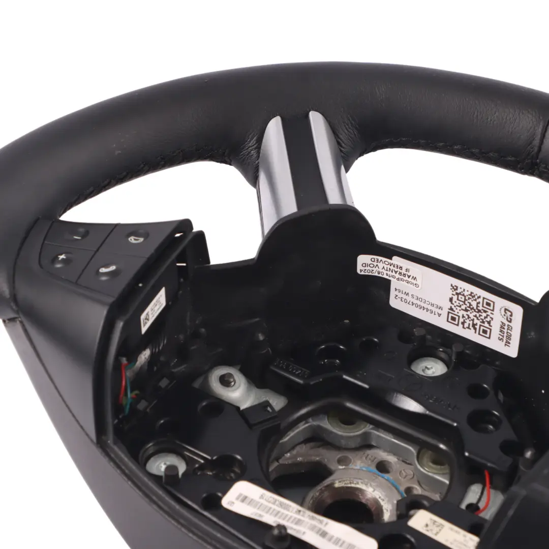 Mercedes ML W164 NEW Black Leather Steering Wheel Multifunction - SKU A1644604703-2 - Part number A1644604703