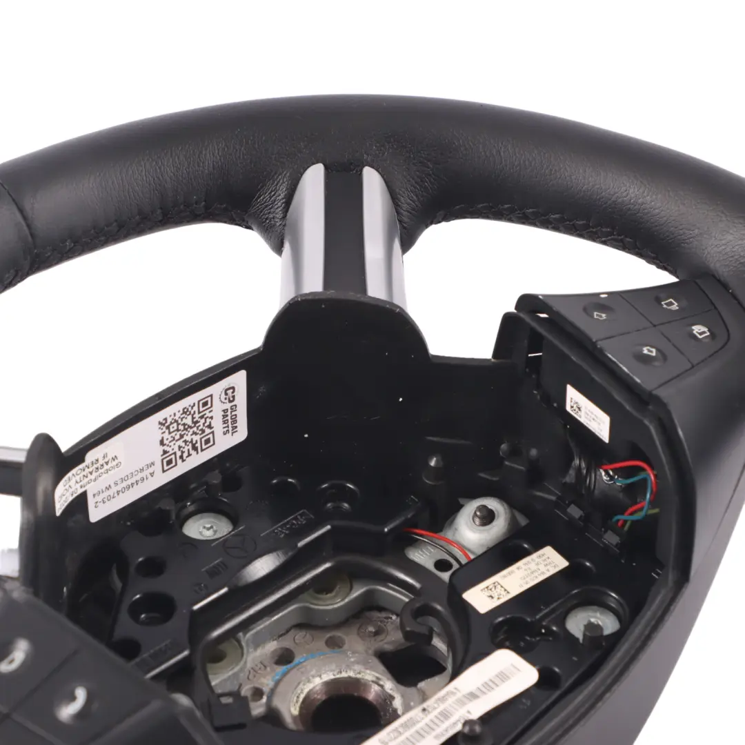 NUOVO Volante in Pelle Nera Multifunzione per Mercedes ML W164 con numero di parte A1644604703 Mercedes ML W164 NUOVO Volante in Pelle Nera Multifunzione - SKU A1644604703-2 - Numero di parte A1644604703