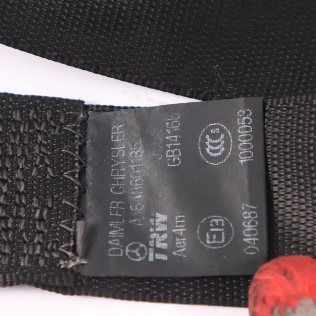 Mercedes ML W164 Środkowy Pas Bezpieczeństwa Tylnego Siedzenia - SKU A1648601485 - Numer Części A1648601485