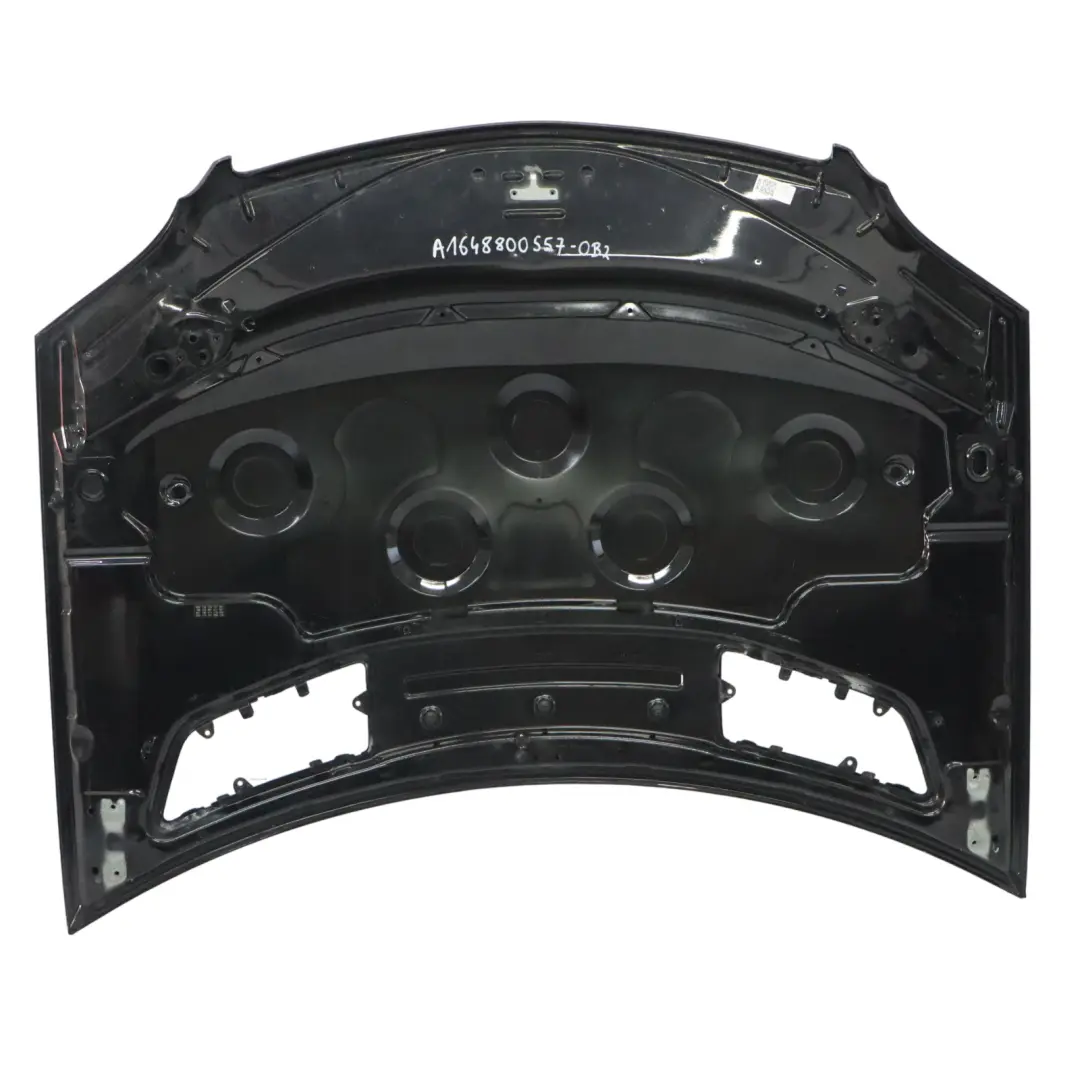 Mercedes ML W164 Hood Bonnet Trim Panel Obsidian Black Metallic - 197 - SKU A1648800557-OB2 - Part number A1648800557