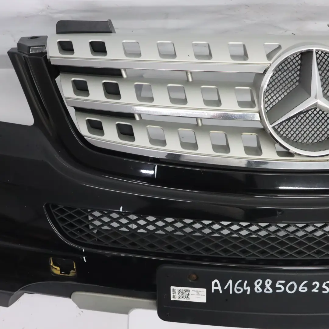 Mercedes ML W164 Front Bumper Trim Covering Obsidian Black Metallic - 197 - SKU A1648850625-OB - Part number A1648850625