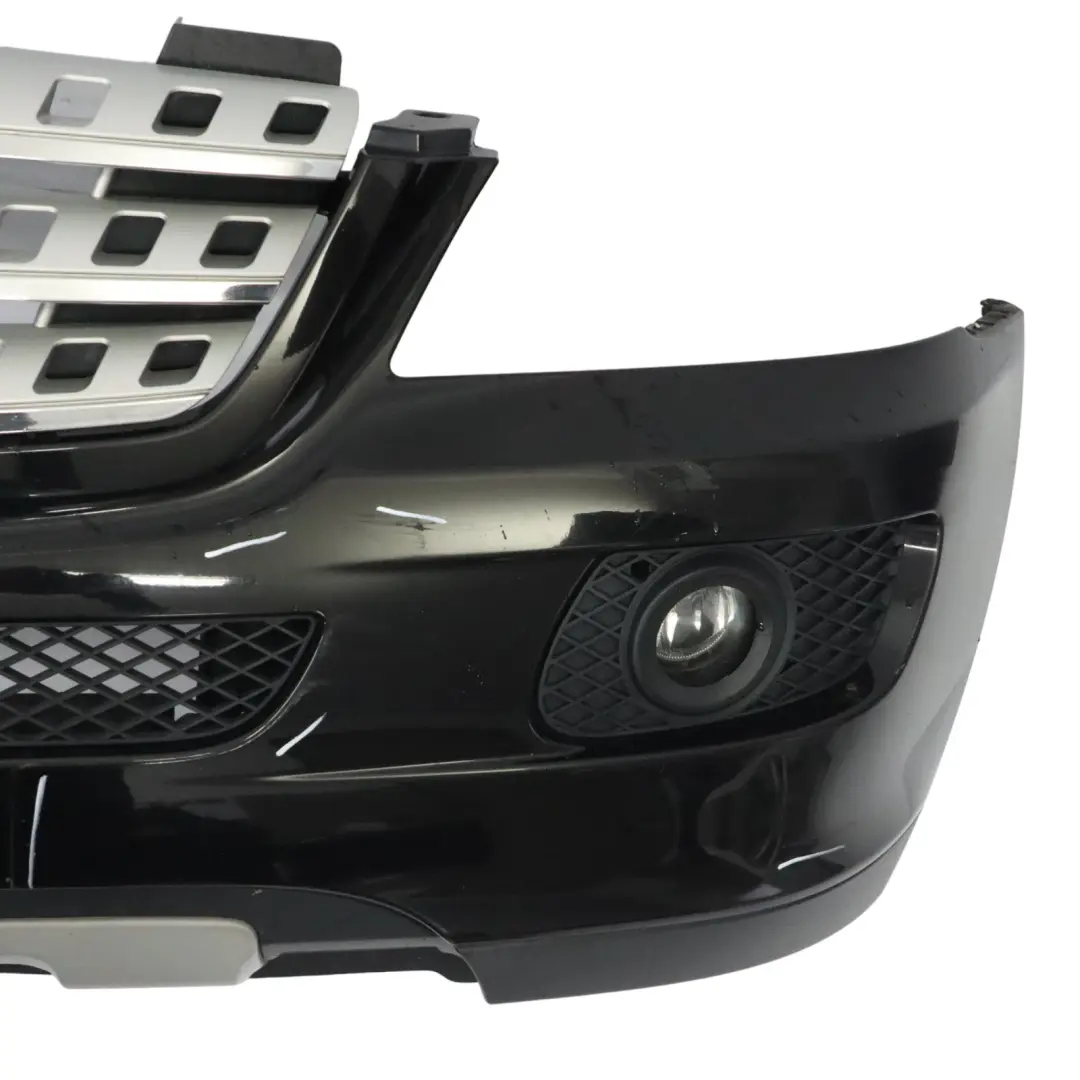 Mercedes ML W164 Front Bumper Trim Covering Obsidian Black Metallic - 197 - SKU A1648850625-OB - Part number A1648850625