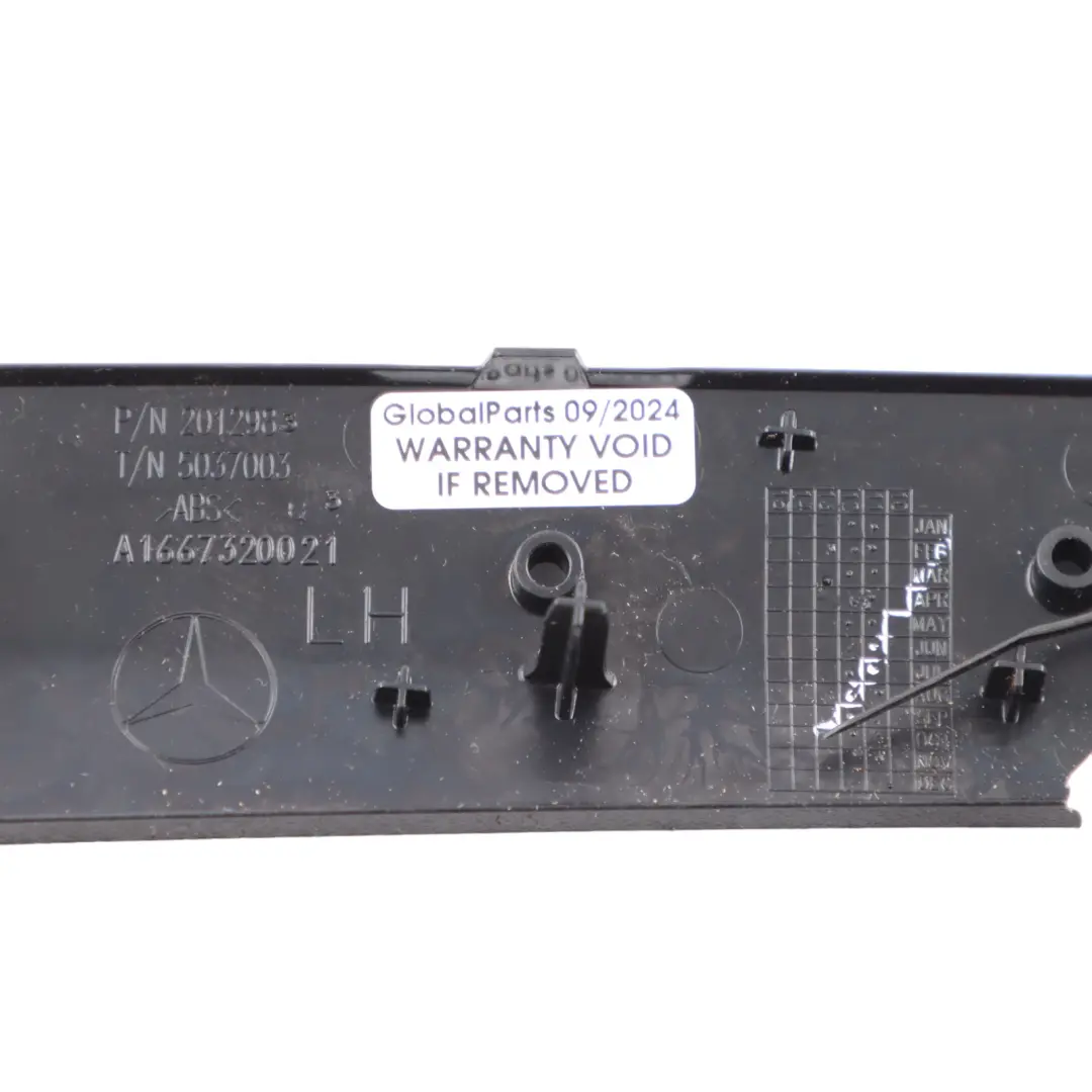 Door Cover Trim Strip Panel Rear Left N/S to Mercedes ML W166 with Part number A1667320021 Mercedes ML W166 Door Cover Trim Strip Panel Rear Left N/S - SKU A1667320021 - Part number A1667320021