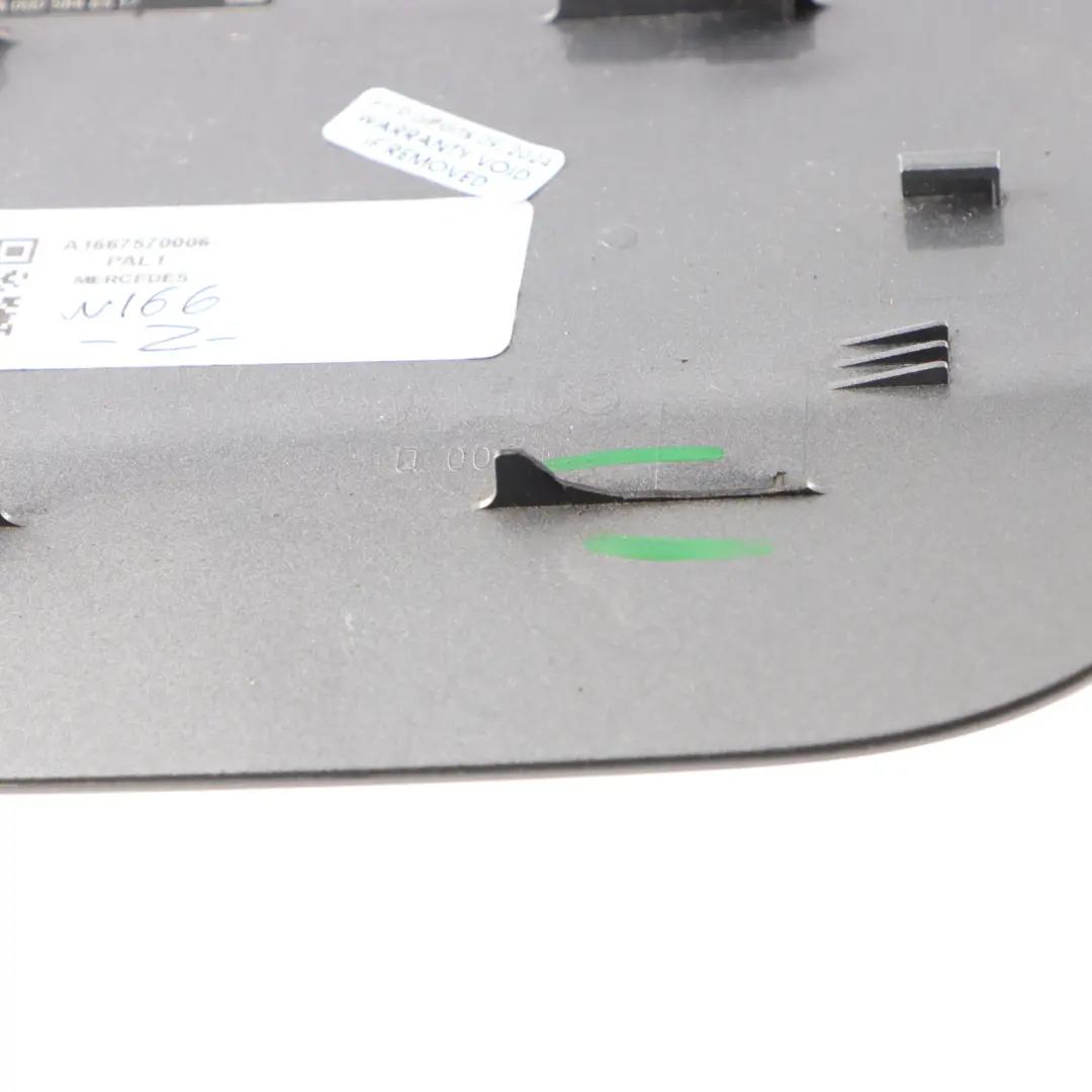 Filler Flap Cap Cover Palladium Silver - 792 to Mercedes ML W166 Diesel Fuel with Part number A1667570006 Mercedes ML W166 Diesel Fuel Filler Flap Cap Cover Palladium Silver - 792 - SKU A1667570006-PAL1 - Part number A1667570006