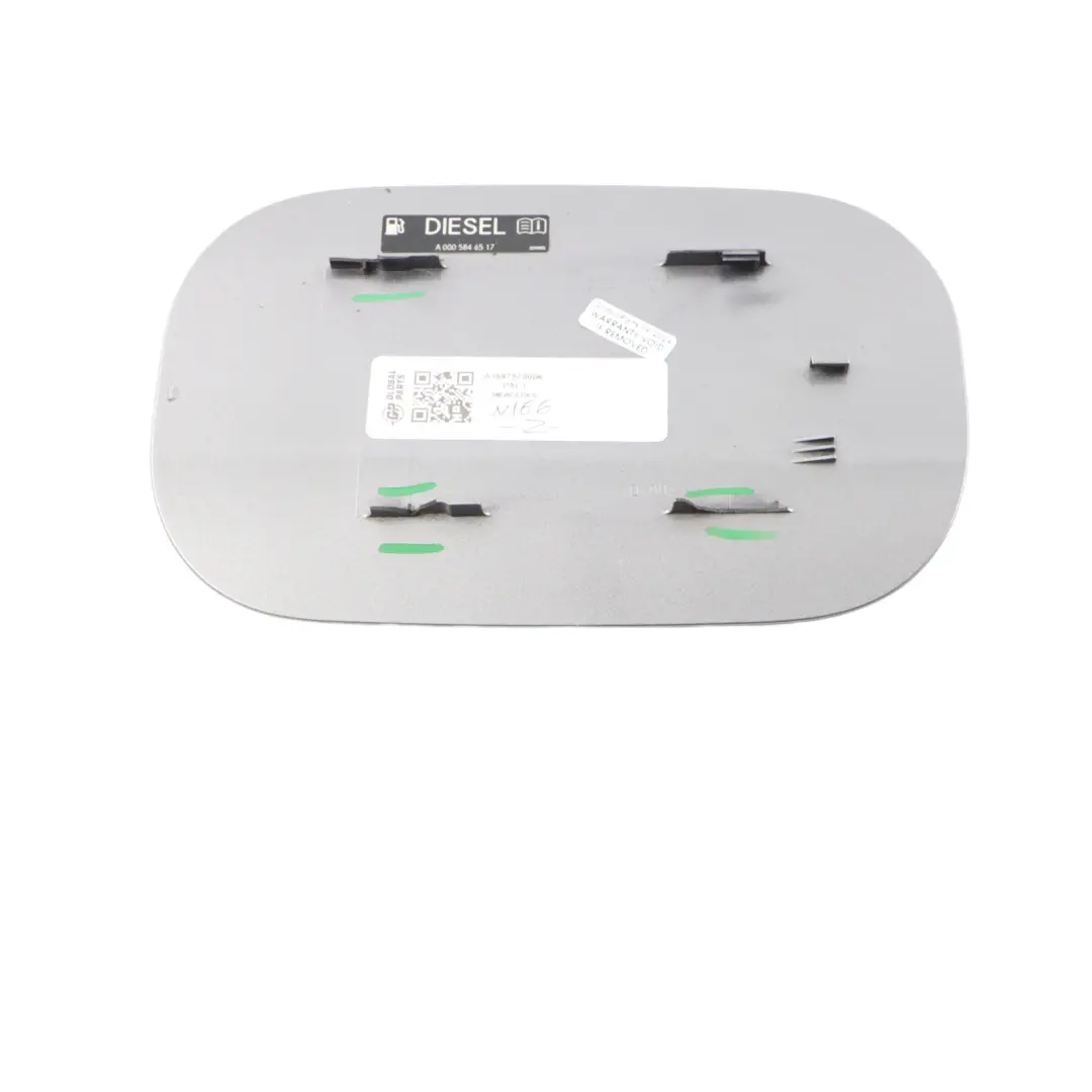 Filler Flap Cap Cover Palladium Silver - 792 to Mercedes ML W166 Diesel Fuel with Part number A1667570006 Mercedes ML W166 Diesel Fuel Filler Flap Cap Cover Palladium Silver - 792 - SKU A1667570006-PAL1 - Part number A1667570006