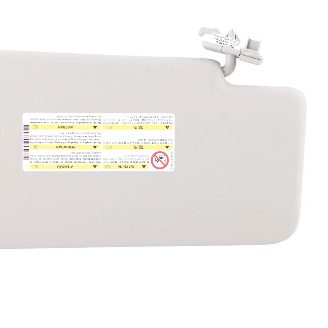  Sun Visor Mercedes ML W166 Interior Cover Sunvisor Left N/S Grey - SKU A1668109100-1 - Part number A1668109100