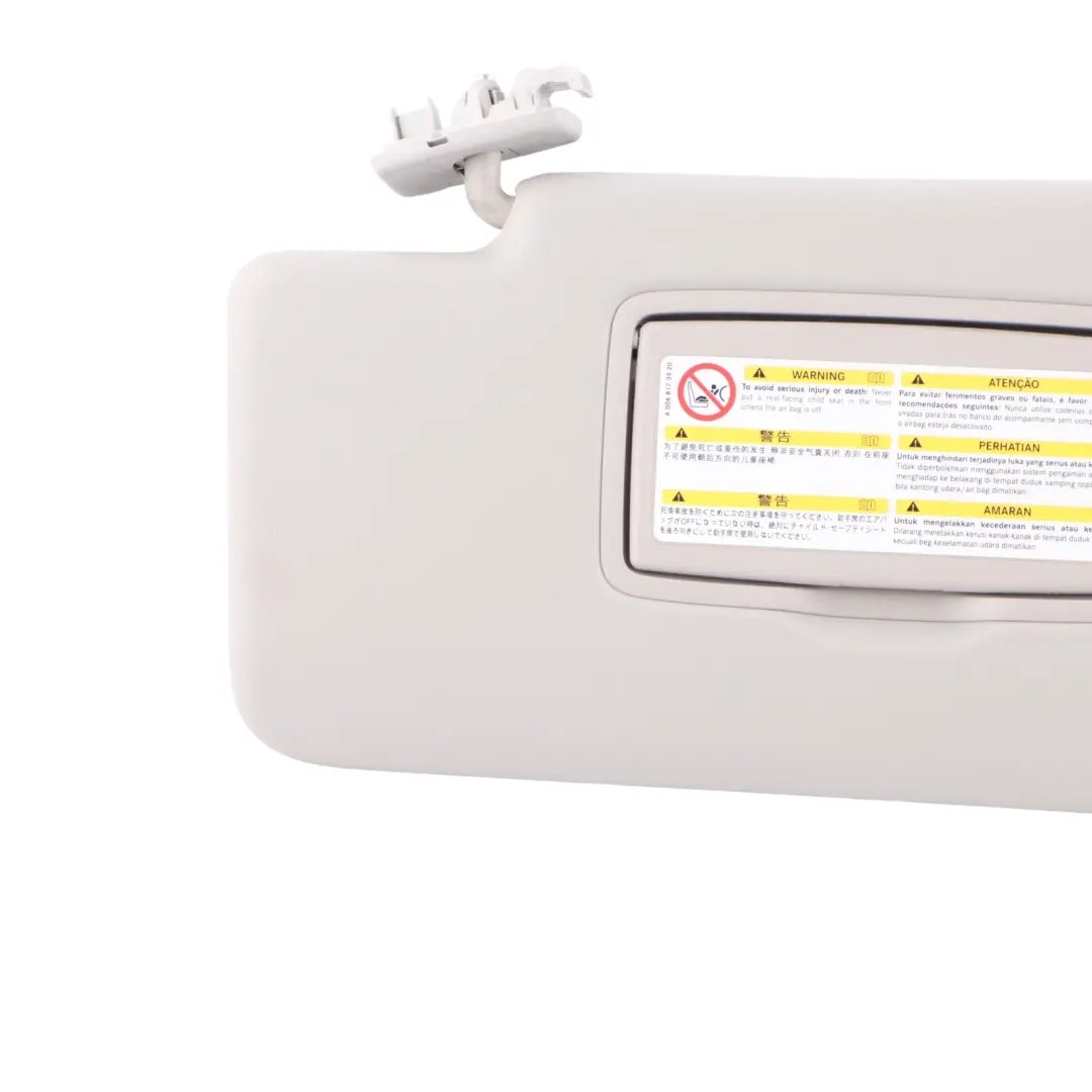 Housse Intérieure Pare Soleil Gauche Gris pour Mercedes ML W166 à propos du numéro de pièce A1668109100 Mercedes ML W166 Housse Intérieure Pare Soleil Gauche Gris - SKU A1668109100-1 - Numéro de pièce A1668109100