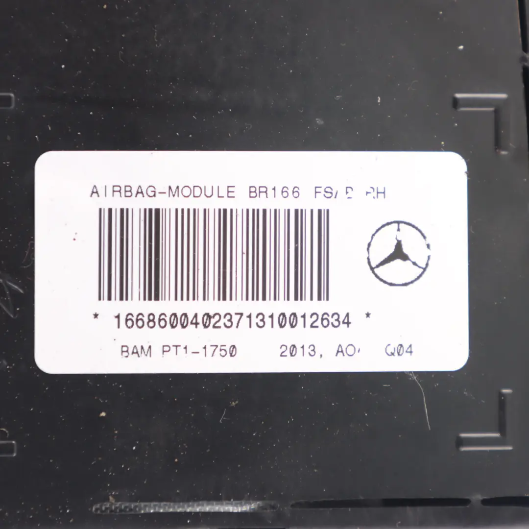 Module d'air siège Module avant droit Unité sécurité pour Mercedes W166 à propos du numéro de pièce A1668600402 Mercedes W166 Module d'air siège Module avant droit Unité sécurité - SKU A1668600402 - Numéro de pièce A1668600402