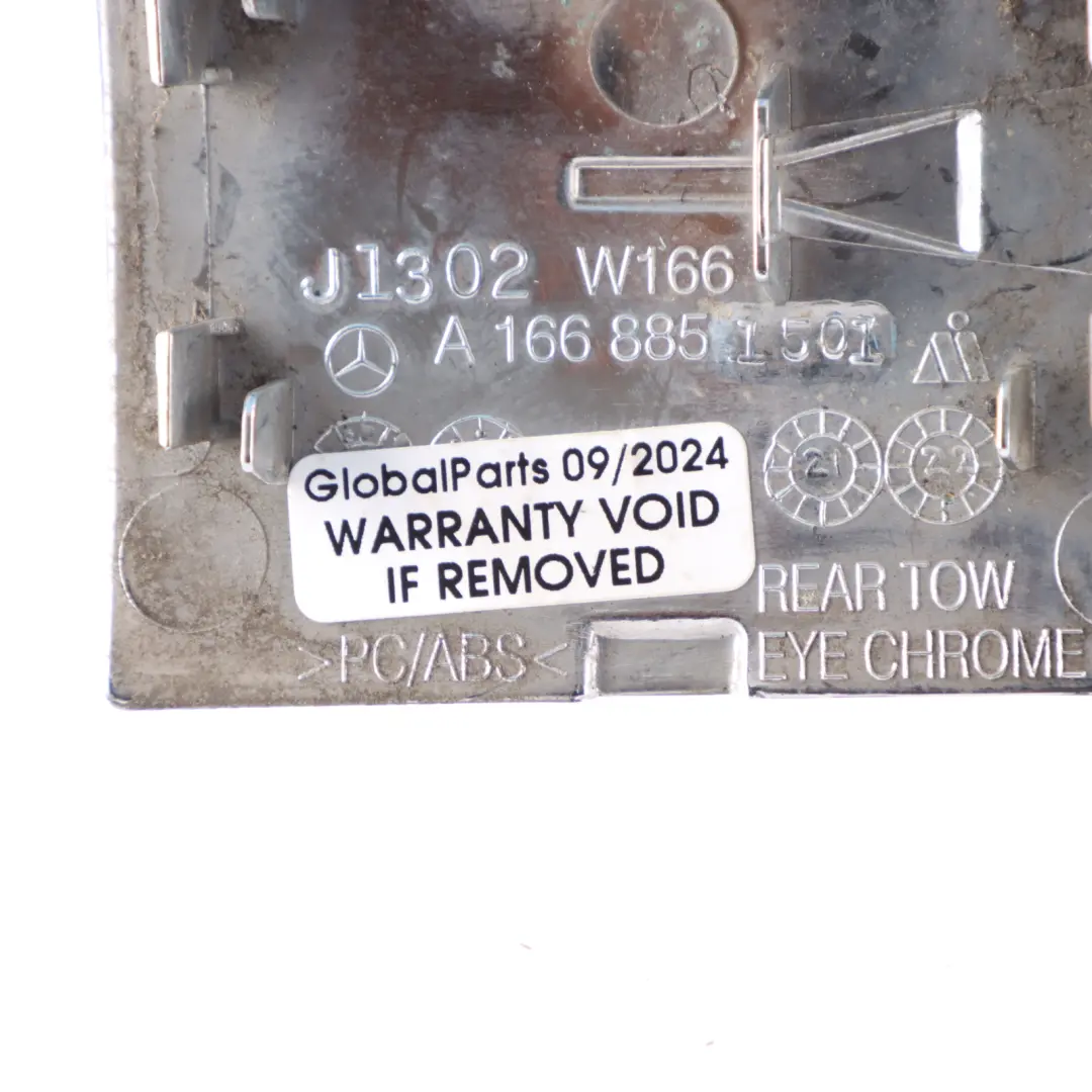 Mercedes W166 Bumper Tow Cover Rear Bracket Mount - SKU A1668851501 - Part number A1668851501