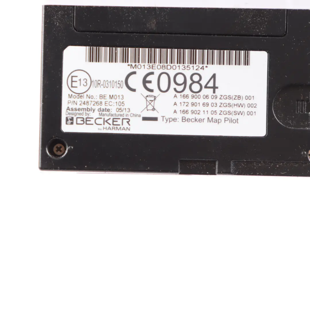 Becker Map Pilot Navigation Module Sat Nav Navi to Mercedes W204 with Part number A1669000609 Mercedes W204 Becker Map Pilot Navigation Module Sat Nav Navi - SKU A1669000609 - Part number A1669000609