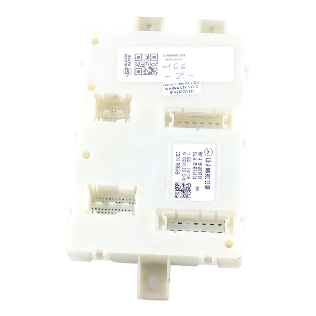 Module de fusibles arrière l'unité de contrôle SAM pour Mercedes ML W166 à propos du numéro de pièce A1669003208 Mercedes ML W166 Module de fusibles arrière l'unité de contrôle SAM - SKU A1669003208 - Numéro de pièce A1669003208