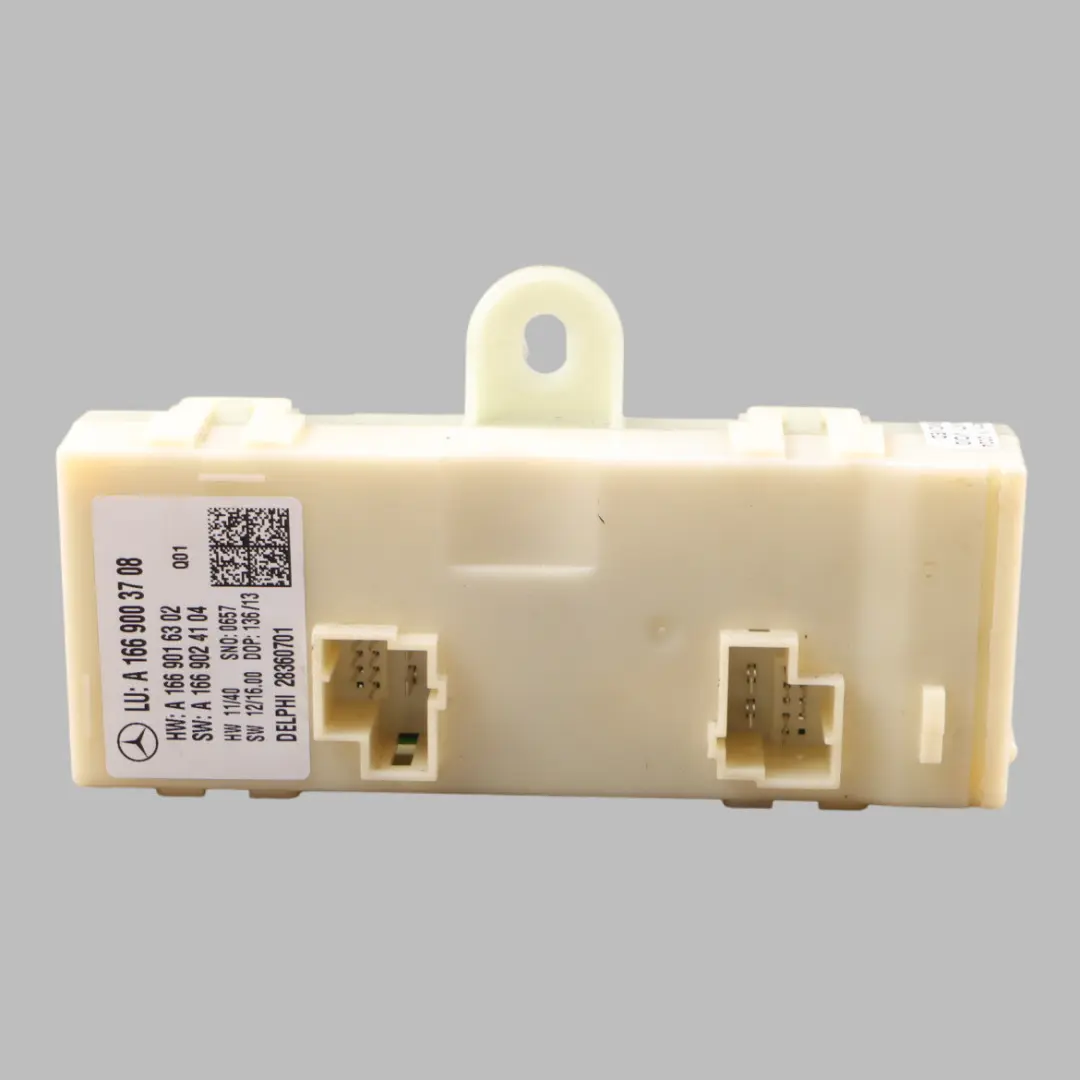 Central Module Locking Control ECU to Mercedes W166 Hatch Tailgate with Part number A1669003708 Mercedes W166 Hatch Tailgate Central Module Locking Control ECU - SKU A1669003708 - Part number A1669003708